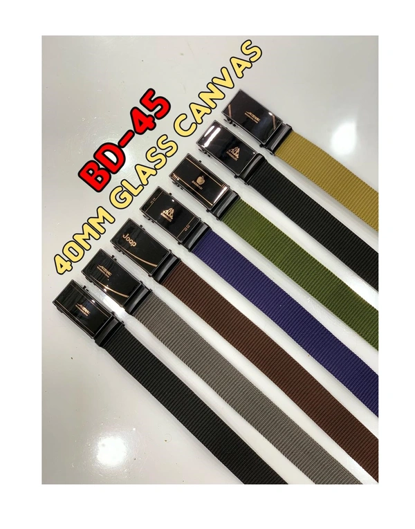 Men'S   Canvas Nylon Fabric  Multi  Color Mix Design  Auto Lock Buckle  Belt Size- Length-Over Size-Width-40Mm - 40 mm, 12