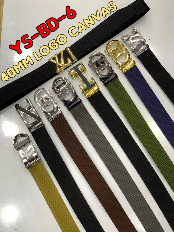 Men'S   Canvas Nylon Fabric  Multi  Color Mix Design Logo  Auto Lock Buckle  Belt Size- Length-Over Size-Width-40Mm - 40 mm, 12