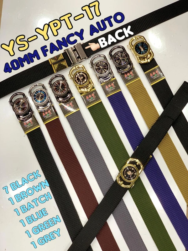 Men'S   Canvas Nylon Fabric  Multi  Color Mix Fancy  Auto Lock Buckle  Belt Size- Length-Over Size-Width-40Mm - 40 mm, 12