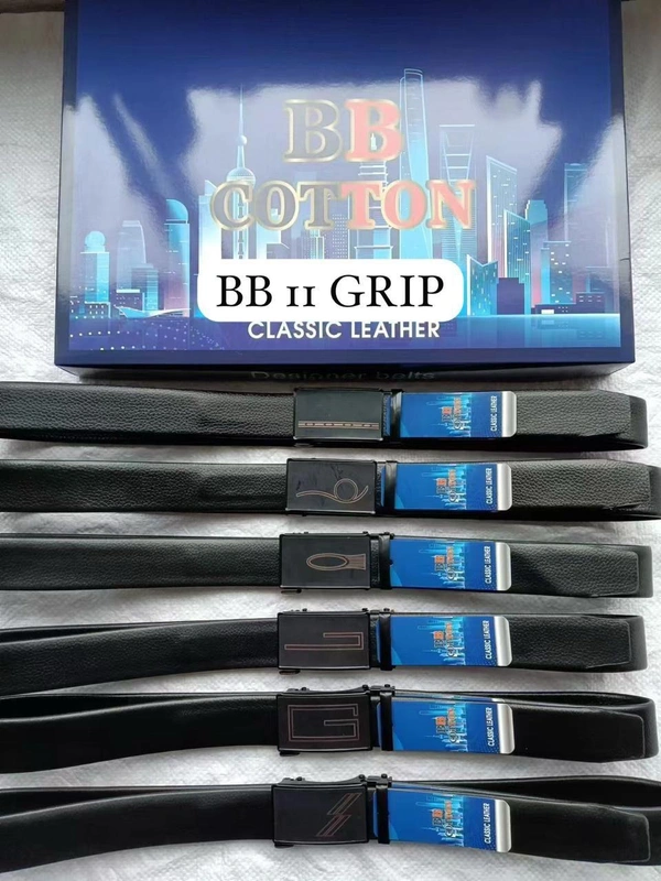 Mens China Imported Mix Color  Pu Leather Griper Belt Printing & Design On The Buckle Will Be Mix - Free, 12