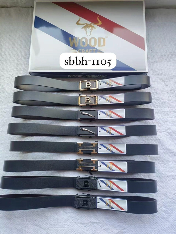 Mens China Imported Mix Color  Pu Leather Griper Belt Printing & Design On The Buckle Will Be Mix - Free, 12