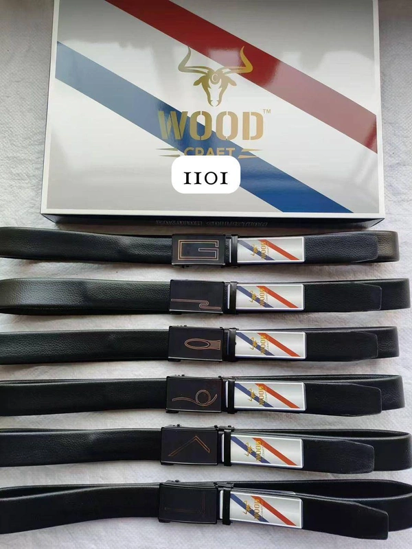 Mens China Imported Mix Color  Pu Leather Griper Belt Printing & Design On The Buckle Will Be Mix - Free, 12
