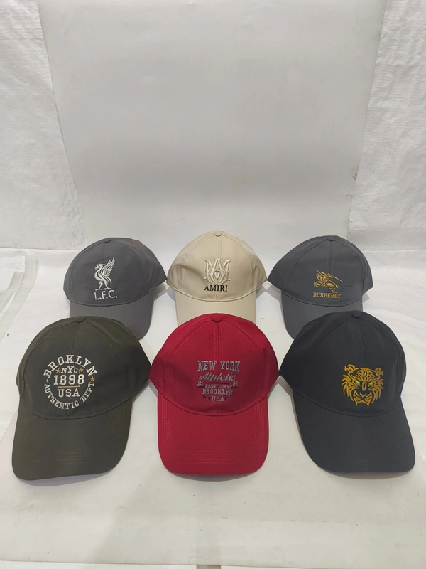 Mens Embroidered Parashute  Meterial Mix Color Cap - Free, 6