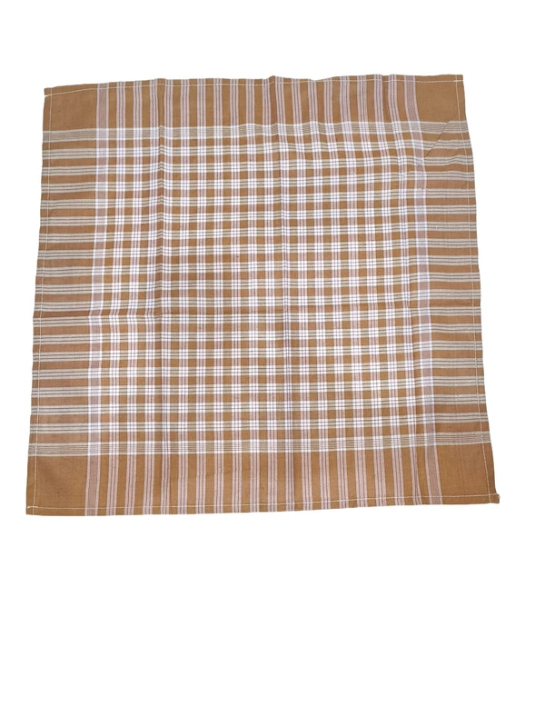 Mens Cotton Multi Color Check Hanfkerchief Set Of 12 - 12