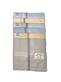 Mens Cotton Check  Multi Color Handkerchief Set Of 12 - 12