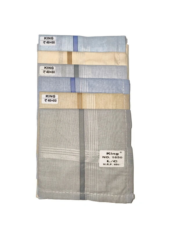 Mens Cotton Check  Multi Color Handkerchief Set Of 12 - 12