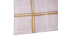 Mens Cotton White Check Super Quality Handkerchief - 12