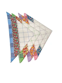 Cotton Multi Color Multi Prints Colorful Hankies - 12