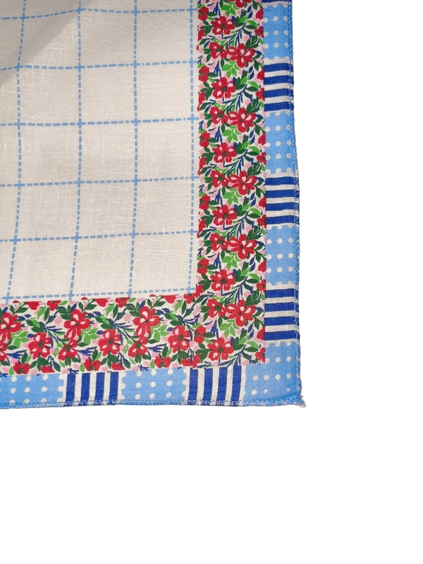 Cotton Multi Color Multi Prints Colorful Hankies - 12