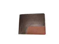 Mens  2 Fold Pu Leather Cutting Wallet In Mix Color - Free, 6
