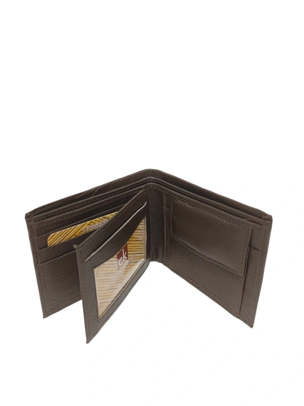 Mens  Genuine Leather 2 Fold Multi Color Wallets Brand Box Packing - Free, 6