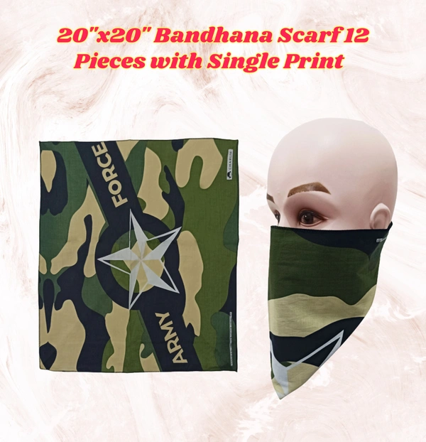 BIJKART MENS COTTON MULTI COLOR MULTI DESIGN BANDANA  SCARFS - FREE SIZE, 12
