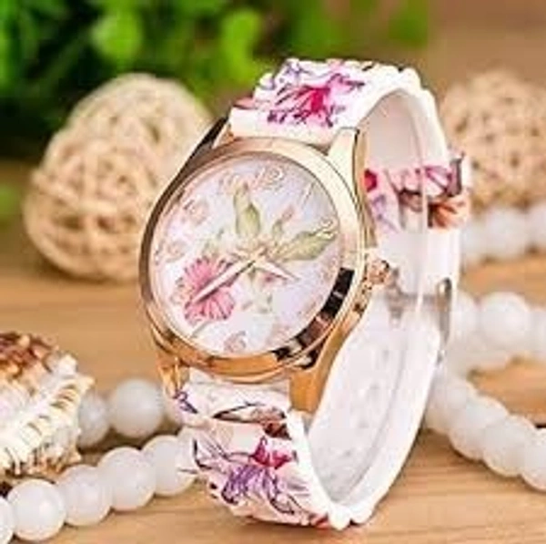QUARTZ ' Stylish Rose Gold Girls Watch – Party Wear' - Pink