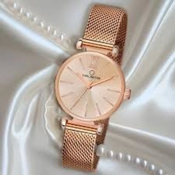 ''CARLINGTONE'' ''Trendy Black Dial Casual Girls Watch''