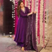 'CANY BANI' Cany Bani Multi Chanderi Kurta Sets' - XL,X,M,S,, Navy Blue