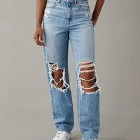 Stylish New Fashion Girl Wear Jeans - Blue, 36