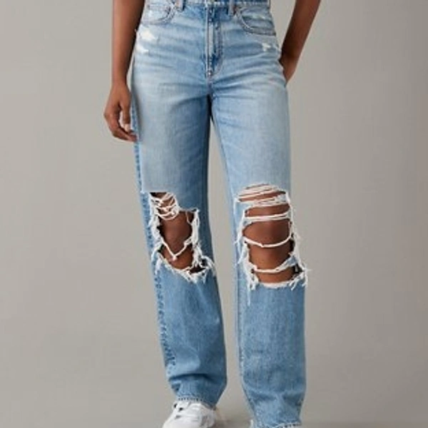 Stylish New Fashion Girl Wear Jeans - Blue, 36