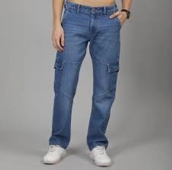  CARGO  CARGO jeans men wear beast quality and thing instashop - 34, 35,36, Navy Blue
