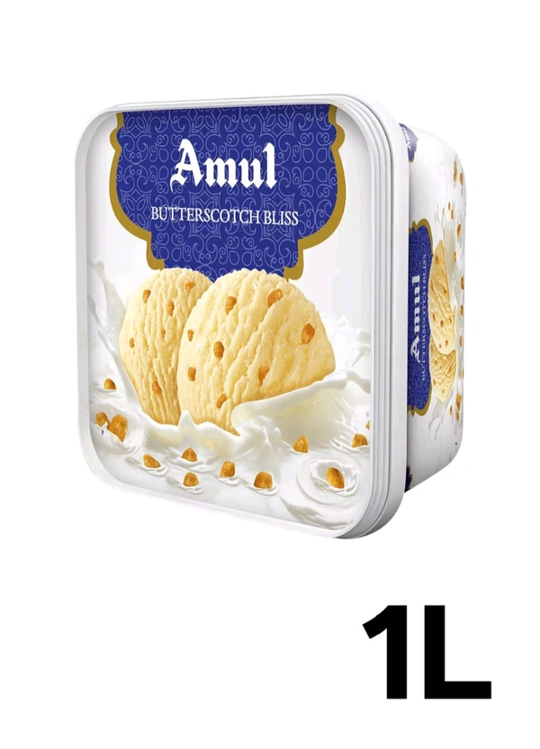 Amul Butterscotch Bliss Ice Cream Tub 1L