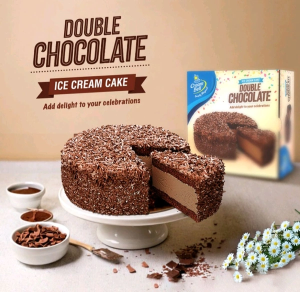 Cream Bell Double Chocolate Ice Cream Cake - 500ml