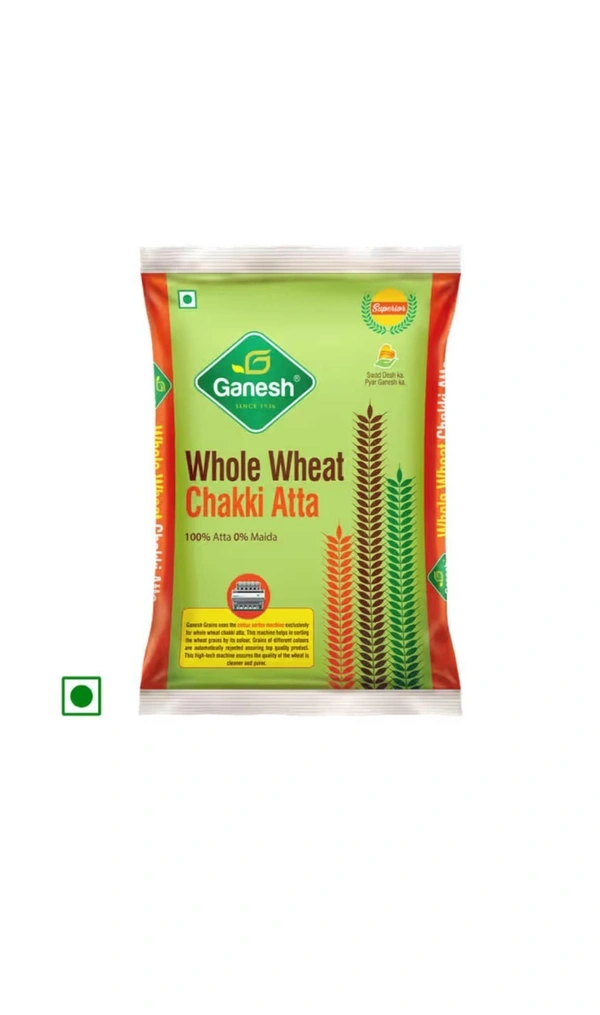 GANESH WHOLE WHEAT CHAKKI ATTA - 1Kg