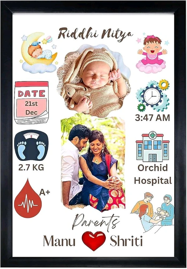 12 X 8 (A4 Size )Baby Photo Frame  - 12x8 Inch