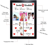 12 X 8 (A4 Size )Love story Photo Frame  - 12x8 Inch