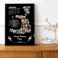 12 X 8 (A4 Size ) Birthday Photo Frame  - 12x8 Inch