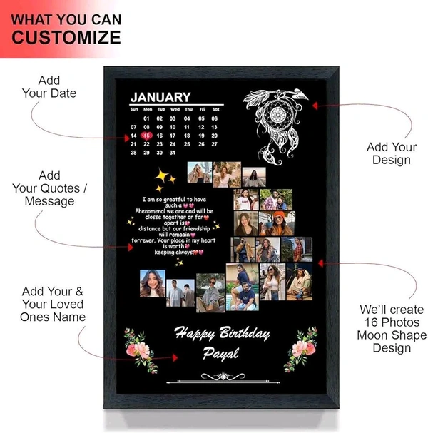 12 X 18(A3 Size ) Birthday Photo Frame  - 12x18 Inch