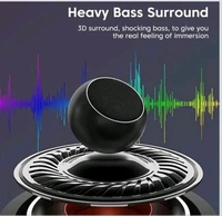 
Mini Wireless Bluetooth Speaker with Heavy Metal Electroplating Round Speaker | Wireless Power Button Controlled, Long Lasting Battery & Quick Charge Pack of 1 (Multicolor)