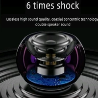 
Mini Wireless Bluetooth Speaker with Heavy Metal Electroplating Round Speaker | Wireless Power Button Controlled, Long Lasting Battery & Quick Charge Pack of 1 (Multicolor)