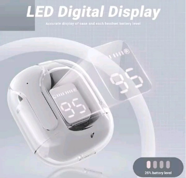 Wireless Earbuds with LED Display Case, Digital Battery Indicator