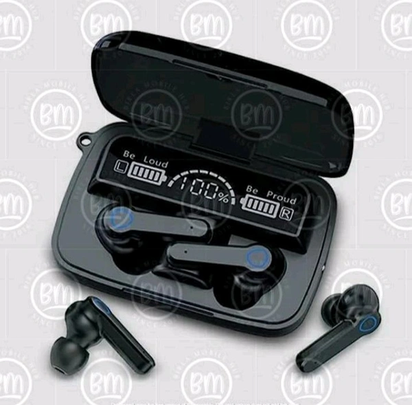 Mobile hub Wireless Bluetooth 5.1 Earbuds, 9D HiFi Sound, Charging Case, IPX7 Waterproof, Touch Control, LED Display