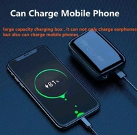 Mobile hub Wireless Bluetooth 5.1 Earbuds, 9D HiFi Sound, Charging Case, IPX7 Waterproof, Touch Control, LED Display