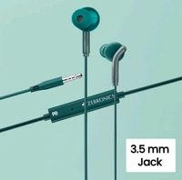 Ear Wired Earphones with Mic, 3.5mm Audio Jack, 10mm Drivers, Phone/Tablet Compatible (Green)             Experience an unrivaled auditory journey with our Ear Wired Earphones with Mic, designed to elevate your listening experience whether you're on the go or relaxing at home. Featuring powerful 10mm drivers, these earphones deliver crisp, rich sound quality 