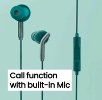 Ear Wired Earphones with Mic, 3.5mm Audio Jack, 10mm Drivers, Phone/Tablet Compatible (Green)             Experience an unrivaled auditory journey with our Ear Wired Earphones with Mic, designed to elevate your listening experience whether you're on the go or relaxing at home. Featuring powerful 10mm drivers, these earphones deliver crisp, rich sound quality 