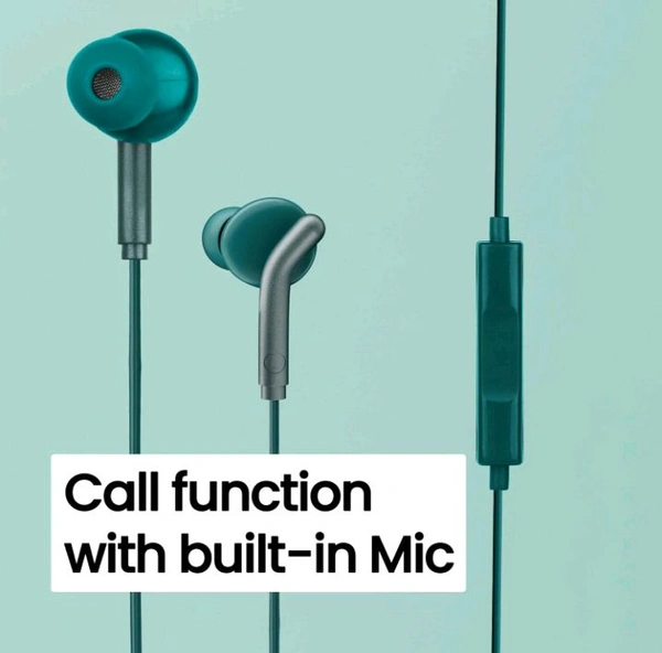 Ear Wired Earphones with Mic, 3.5mm Audio Jack, 10mm Drivers, Phone/Tablet Compatible (Green)             Experience an unrivaled auditory journey with our Ear Wired Earphones with Mic, designed to elevate your listening experience whether you're on the go or relaxing at home. Featuring powerful 10mm drivers, these earphones deliver crisp, rich sound quality 