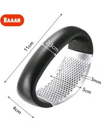 Garlic Crusher For Kitchen Use | Ginger Garlic Crusher – 2-In-1 Garlic Press, Mincer, Chopper & Pealer | BAAAN Mini Hand Press Garlic Peeler, Cutter & Smasher