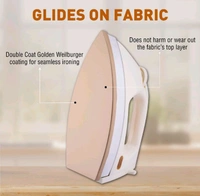 Usha EI 3710 Heavy Weight 1000-Watt Dry Iron, 1.75 Kg(White)