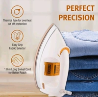Usha EI 3710 Heavy Weight 1000-Watt Dry Iron, 1.75 Kg(White)