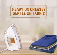 Usha EI 3710 Heavy Weight 1000-Watt Dry Iron, 1.75 Kg(White)