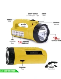 5.0 5.0 Out Of 5 Stars (2) Rechargeable 10W Emergency Light Pack Of 1 Laser LED Rechargeable Lourch Cum Light (Multi Color)