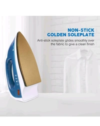 Syska Dry Iron 1000 Watt Has Non-Stick Soleplate, Overheat Safety, Multi Fabric Selection With 360° Swivel Cord For Wrinkle Free Clothes -