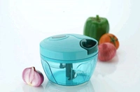 Manual Food Chopper – Hand-Powered Vegetable Chopper With 3 Stainless Steel Blades, Easy Pull Cord Design,BPA-Free, Ideal For Onion, Garlic, Nuts, And More Heavy Duty (Dori Chopper 500 Ml)