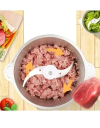 Electric Meat Grinder Multifunction Meat Mincer Stainless Steel Food Chopper Food Processor Machine For Meat, Vegetables, Fruits And Nuts Powerful Motor