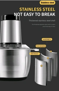 Electric Meat Grinder Multifunction Meat Mincer Stainless Steel Food Chopper Food Processor Machine For Meat, Vegetables, Fruits And Nuts Powerful Motor