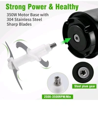 Electric Meat Grinder Multifunction Meat Mincer Stainless Steel Food Chopper Food Processor Machine For Meat, Vegetables, Fruits And Nuts Powerful Motor