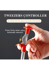 Stainless Steel Drain Cleaning Grip Tool - Long Claw Like Gadget For Cleaning Clogged Drains Remove Hair And Other Garbage From Drains Under Sink And Bathroom Easily With This Gripper Hook