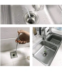 Stainless Steel Drain Cleaning Grip Tool - Long Claw Like Gadget For Cleaning Clogged Drains Remove Hair And Other Garbage From Drains Under Sink And Bathroom Easily With This Gripper Hook