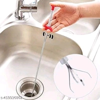 Hapani 160cm Hair Catcher Drain Cleaner Spring, Flexible Sink and Drain Cleaning Tool, Removes Hair & Debris, Durable Steel Wire with Easy Grip Handle